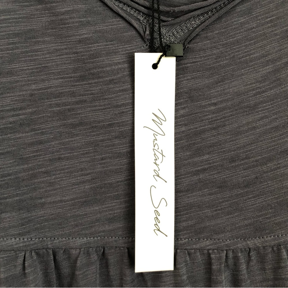 NWT Mustard Seed Boutique Gray Dress Size S - Picture 3 of 5